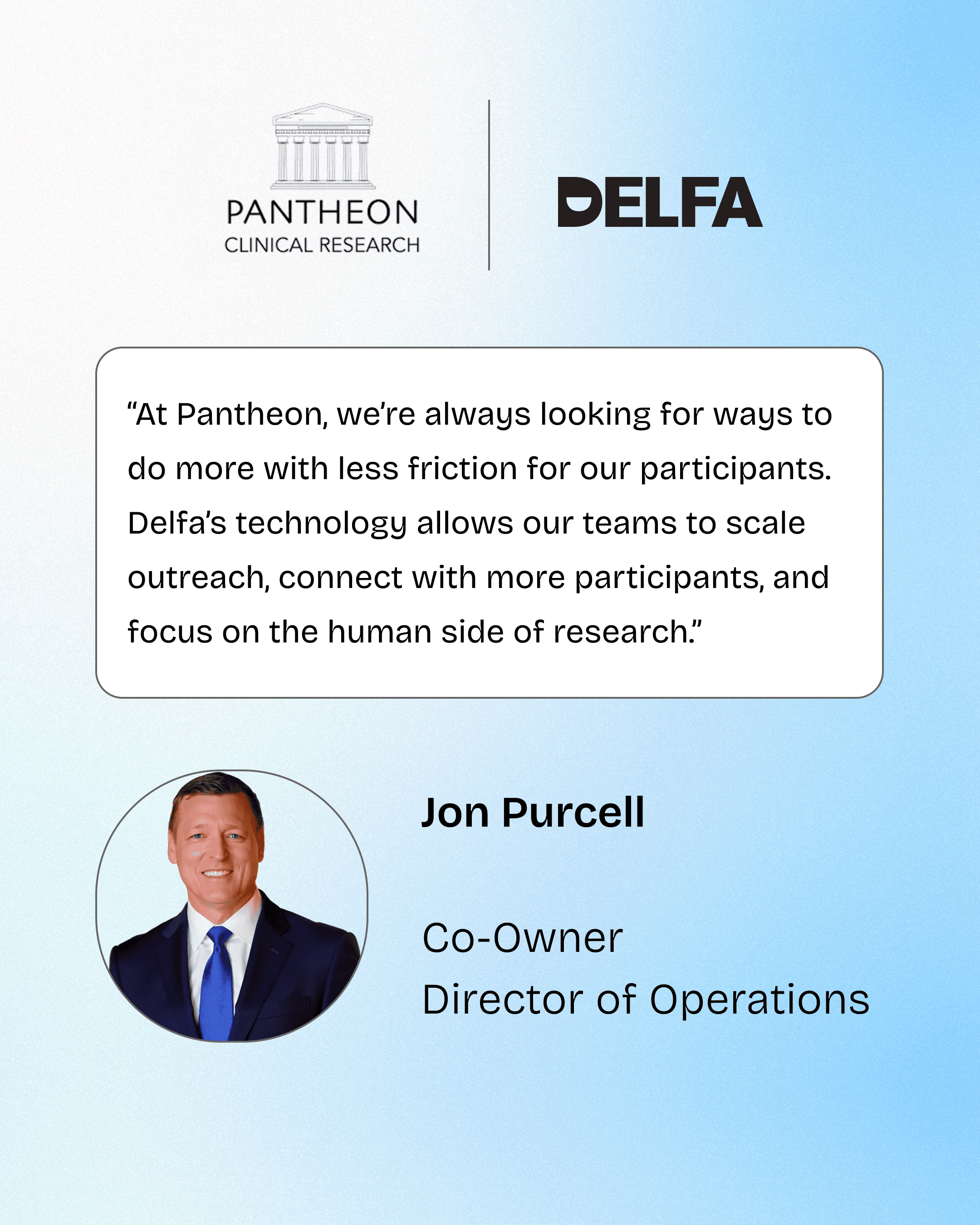 Delfa Partners with Pantheon Clinical Research